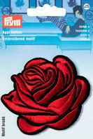 Термоаппликация "Роза", цвет: красный