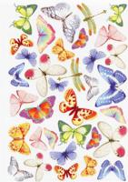 Фоамиран с принтом Renkalik "Бабочки", 20x30 см, арт. GDTEM001