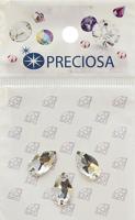Стразы пришивные Preciosa "Груша Crystal ", 2 отверстия, 12x7 мм, 3 шт, арт. 438-67-301
