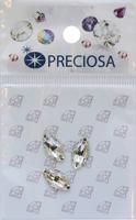 Стразы пришивные Preciosa "Наветта Crystal ", 2 отверстия, 12x6 мм, 3 шт, арт. 438-64-301