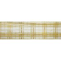 Лента упаковочная (органза), 63 мм x 10 м, цвет: золотой, арт. 98-0009