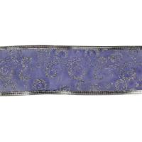 Лента упаковочная (органза), 63 мм x 10 м, цвет: фиолетовый, арт. 91-3176