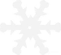 Пайетки "Снежинки", 24 мм, цвет: L010, 100 грамм, арт. 675297