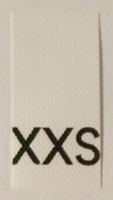 Этикетка "NWA. Размер XXS", 10х20 мм, цвет: белый, 100 штук