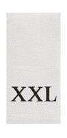 Этикетка "NWA. Размер XXL", 10х20 мм, цвет: белый, 100 штук