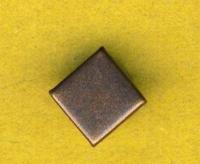 Украшение на шипах "Квадрат", 10х10 мм, цвет: темная медь, 100 штук, арт. 53955