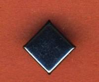 Украшение на шипах "Квадрат", 10х10 мм, цвет: черный никель, 100 штук, арт. 53953