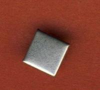 Украшение на шипах "Квадрат", 10х10 мм, цвет: серебро, 100 штук, арт. 53951