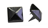 Украшение на шипах "Пирамидка", 8х8 мм, цвет: черный никель, 100 штук, арт. 53943