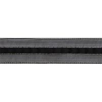 Лента капроновая люрексовыми нитями Vintage Line, 20 мм x 3 м, цвет: черный, серебрянный, арт. 7715114