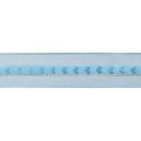 Лента капроновая люрексовыми нитями Vintage Line, 20 мм x 3 м, цвет: голубой, серебрянный, арт. 7715114