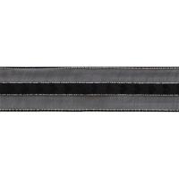 Лента капроновая люрексовыми нитями Vintage Line, 44 мм x 3 м, цвет: черный, серебрянный, арт. 7715113