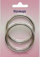 Кольцо разъемное Hobby&Pro, цвет: никель, 2 шт, 40x4,0 мм, арт. 816-011