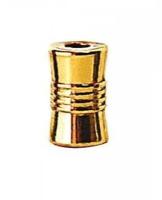Наконечник "Цилиндр", 12x7 мм, цвет: золото, арт. 0305-5012 (20 штук)