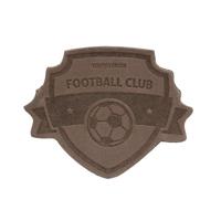 Термоаппликация "Футбол", 5x3,8 см, дизайн №13 (цвет: светлый шоколад), арт. 552169