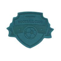 Термоаппликация "Футбол", 5x3,8 см, дизайн №13 (цвет: бирюзовый), арт. 552169