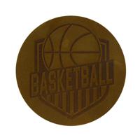 Термоаппликация "Баскетбол", 5,5 см, дизайн №8 (цвет: хаки), арт. 552166