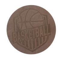 Термоаппликация "Баскетбол", 5,5 см, дизайн №8 (цвет: светлый шоколад), арт. 552166