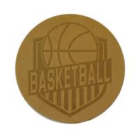 Термоаппликация "Баскетбол", 5,5 см, дизайн №8 (цвет: бежевый), арт. 552166