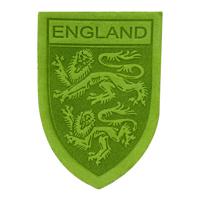 Термоаппликация "Герб England", 3,9x5,5 см, дизайн №11 (цвет: салатовый)
