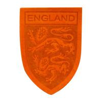 Термоаппликация "Герб England", 3,9x5,5 см, дизайн №11 (цвет: оранжевый)