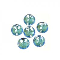 Стразы пришивные Астра (круглые), 8 мм, цвет: голубой, 20 штук, арт. 7701644