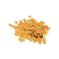Пайетки плоские "Астра", 6 мм (цвет №А1, золото), 10 упаковок по 10 грамм (количество товаров в комплекте: 10)