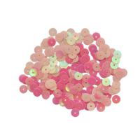 Пайетки плоские "Астра", 6 мм (цвет №А0100, светло-розовый матовый), 10 упаковок по 10 грамм (количество товаров в комплекте: 10)