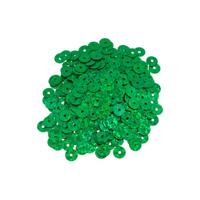 Пайетки плоские "Астра", 6 мм (цвет №50104, зеленый голограмма), 10 упаковок по 10 грамм (количество товаров в комплекте: 10)