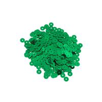 Пайетки плоские "Астра", 6 мм (цвет №4, зеленый), 10 упаковок по 10 грамм (количество товаров в комплекте: 10)
