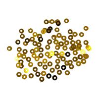 Пайетки плоские "Астра", 3 мм (цвет №A1, золото), 10 упаковок по 10 грамм (количество товаров в комплекте: 10)