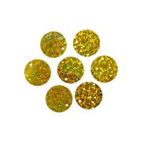 Пайетки плоские "Астра", 20 мм (цвет №А20, золото голограмма), 10 упаковок по 10 грамм (количество товаров в комплекте: 10)