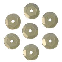 Пайетки граненые "Астра", 6 мм (цвет №D27, белое золото), 10 упаковок по 10 грамм (количество товаров в комплекте: 10)