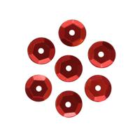 Пайетки граненые "Астра", 6 мм (цвет №1503, матовый красный), 10 упаковок по 10 грамм (количество товаров в комплекте: 10)