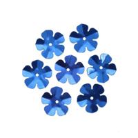 Пайетки Астра "Цветочки", 16 мм (цвет №5, темно-синий), 10 упаковок по 10 грамм (количество товаров в комплекте: 10)