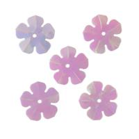 Пайетки Астра "Цветочки", 16 мм (цвет №319, светло-розовый перламутр), 10 упаковок по 10 грамм (количество товаров в комплекте: 10)