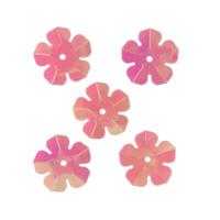 Пайетки Астра "Цветочки", 16 мм (цвет №30, розовый голограмма), 10 упаковок по 10 грамм (количество товаров в комплекте: 10)