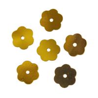 Пайетки Астра "Цветочки", 10 мм (цвет №A1, золото), 10 упаковок по 10 грамм (количество товаров в комплекте: 10)