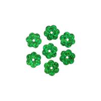 Пайетки Астра "Цветочки", 10 мм (цвет №50104, зеленый голограмма), 10 упаковок по 10 грамм (количество товаров в комплекте: 10)