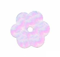 Пайетки Астра "Цветочки", 10 мм (цвет №319, светло-розовый перламутр), 10 упаковок по 10 грамм (количество товаров в комплекте: 10)