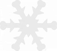 Пайетки Астра "Снежинки", 24 мм (цвет №L010, белый матовый), 10 упаковок по 10 грамм (количество товаров в комплекте: 10)