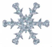 Пайетки Астра "Снежинки", 24 мм (цвет №50112, серебро голограмма), 10 упаковок по 10 грамм (количество товаров в комплекте: 10)