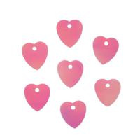 Пайетки Астра "Сердечки", 10x10 мм (цвет №30, розовый голограмма), 10 упаковок по 10 грамм (количество товаров в комплекте: 10)