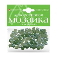 Мозаика декоративная из керамики, цвет: зеленый, 100 штук
