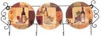 Тарелка настенная "Оливковое масло", вертикаль, 3 предмета, 12 см