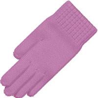 Перчатки одинарные, размер 14, цвет розовый
