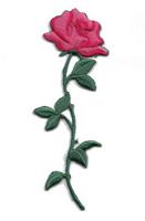 Термоаппликация "Роза", 10.5x3.5 см