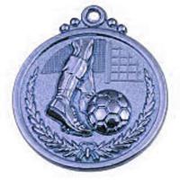 Медаль футбол, серебро, 50 мм