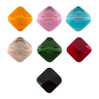 Бусины стеклянные "Swarovski" (цвет: светло-кремовый, lt. silk 261), 6 мм, 12 штук, арт. 5054