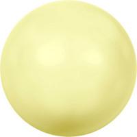 Бусины стеклянные "Swarovski", под жемчуг (цвет: нежно-желтый, yellow 945), 6 мм, 5 штук, арт. 5810